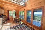 All About The Views- Blue Ridge GA- dining area